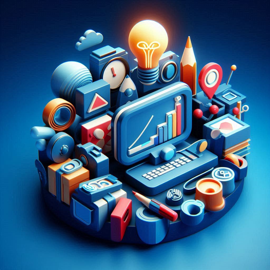 3D icon for graphic designing